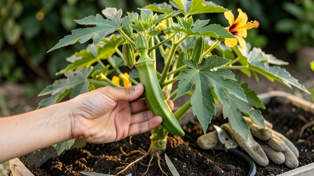 When to Pick Okra From the Garden: Finger-Length Check for Peak Tenderness