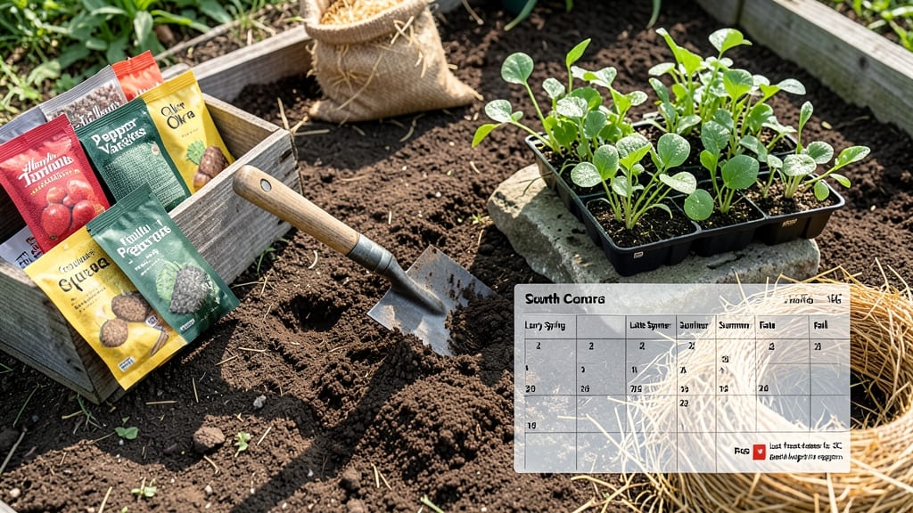 When to Plant a Garden in South Carolina: Zone-Specific Heat-Tolerance Tips for Zero-Frost Crops